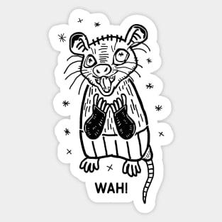 Opossum wah! Sticker